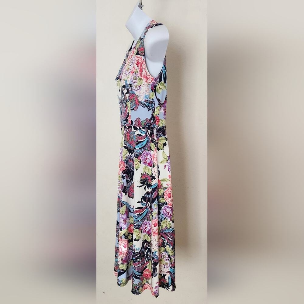 CHARTER CLUB Floral Print Sleeveless Fit & Flare Knee Length Dress Size XS - Picture 3 of 11